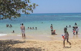 Jamaican Beach at Easter